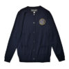 Navy Full Button Sweater with HLS Crest